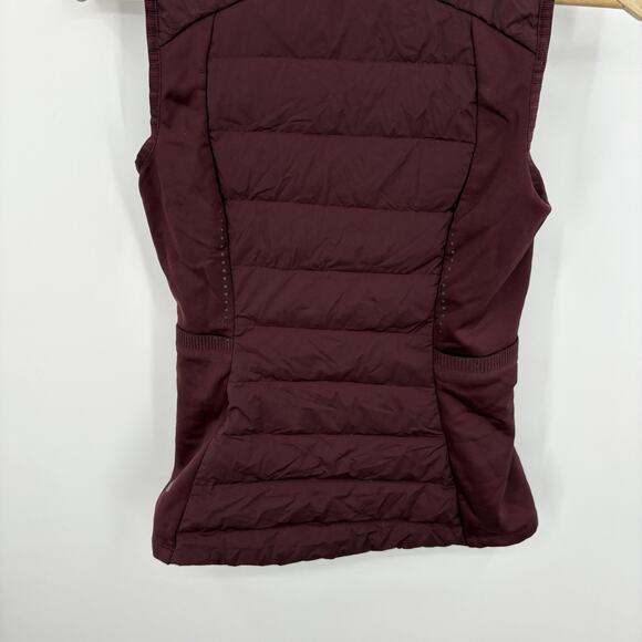 Lululemon Down For It All Vest Womens 4 Running Puffer Insulated Stretch Fleece - Picture 7 of 9